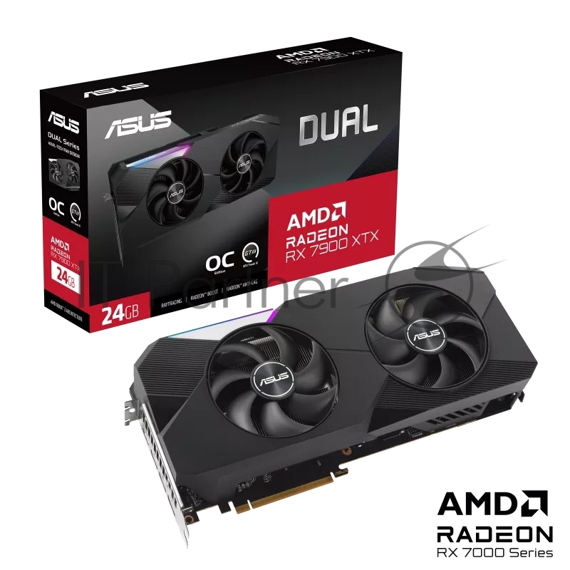 Видеокарта ASUS DUAL-RX7900XTX-O24G//RX7900XTX HDMI*1 DP*3 24G D6 90YV0IG2-M0NA00