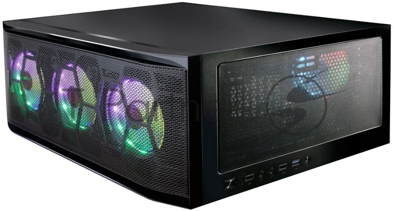 Корпус Ginzzu GL300 FAN 12CM RGB*4 USB3.0 Window