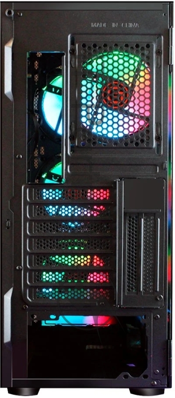 Корпус Ginzzu GL300 FAN 12CM RGB*4 USB3.0 Window