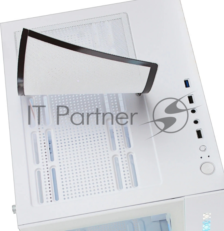 Корпус Ginzzu V420 RGB подсветка, закаленное стекло 1*USB 3.0,1*USB 2.0, AU Белый mATX