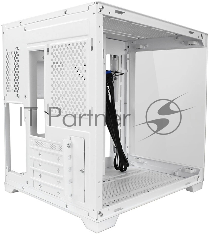 Корпус Ginzzu V420 RGB подсветка, закаленное стекло 1*USB 3.0,1*USB 2.0, AU Белый mATX