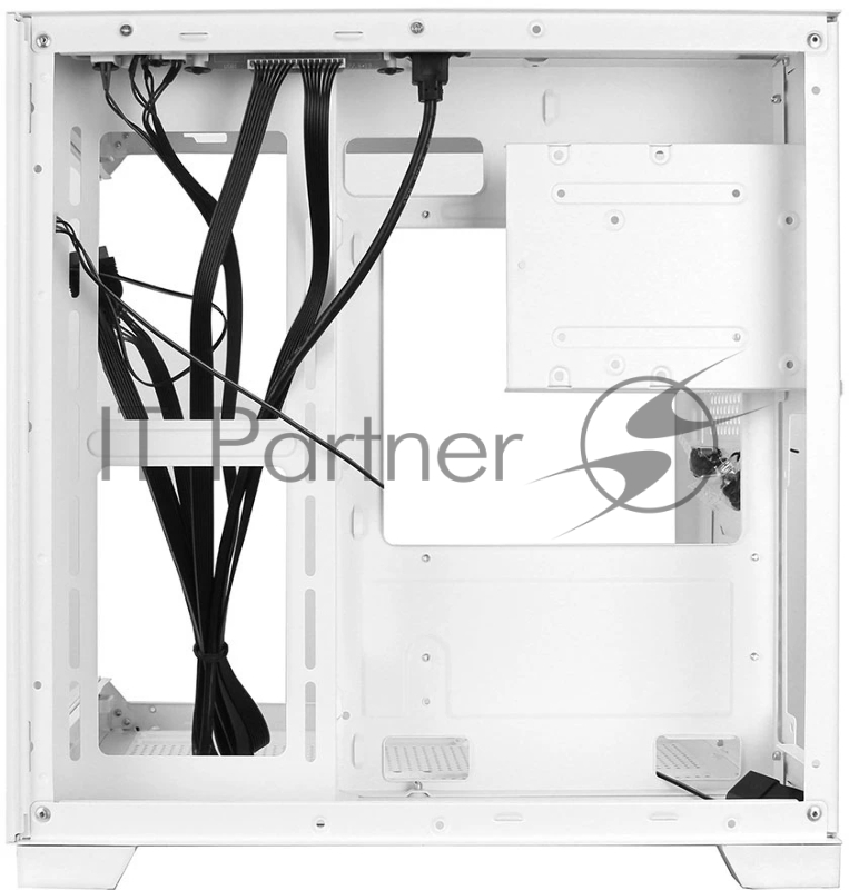 Корпус Ginzzu V420 RGB подсветка, закаленное стекло 1*USB 3.0,1*USB 2.0, AU Белый mATX