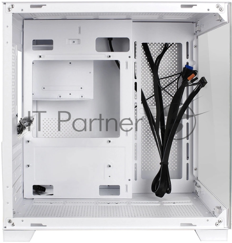 Корпус Ginzzu V420 RGB подсветка, закаленное стекло 1*USB 3.0,1*USB 2.0, AU Белый mATX