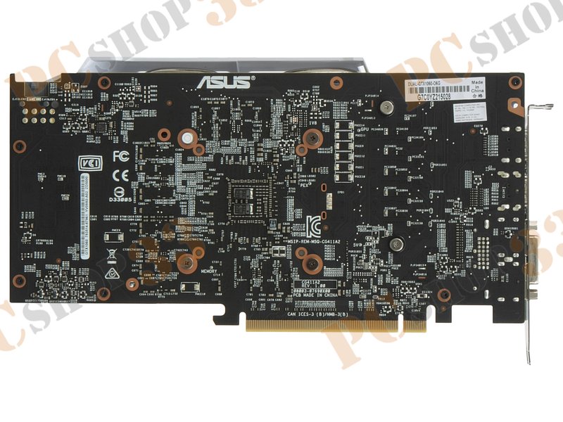 Видеокарта ASUS GeForce GTX 1060 6ГБ DUAL-GTX1060-O6G (GeForce GTX 1060, DDR5, DVI, 2xHDMI, 2xDP) (PCI-E)