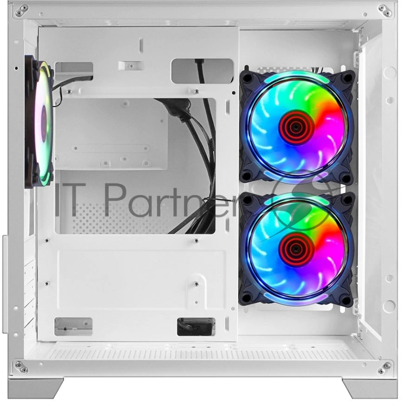 Корпус Ginzzu V450 RGB Белый CRC6 FAN12CM RGB*3
