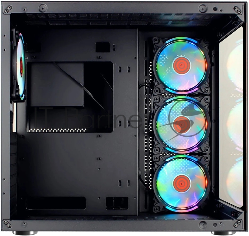 Корпус Ginzzu V530 RGB подсветка, контроллер CRC10, 4* 12R6 FAN 12CM RGB закаленное стекло 1*USB 3.0,1*USB 2.0, AU ATX