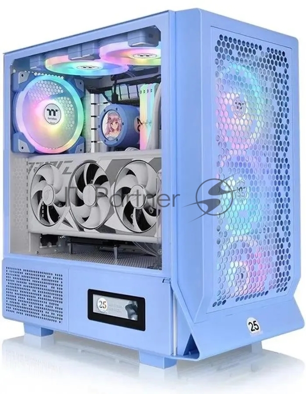 Корпус Thermaltake Ceres 330 TG ARGB Hydrangea голубой без БП ATX 7x120mm 2x140mm 2xUSB3.0 audio bott PSU