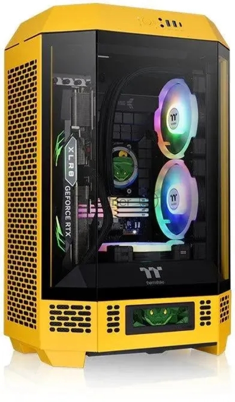 Корпус Thermaltake The Tower 300 желтый без БП miniITX 8x120mm 6x140mm 2xUSB3.0 audio bott PSU