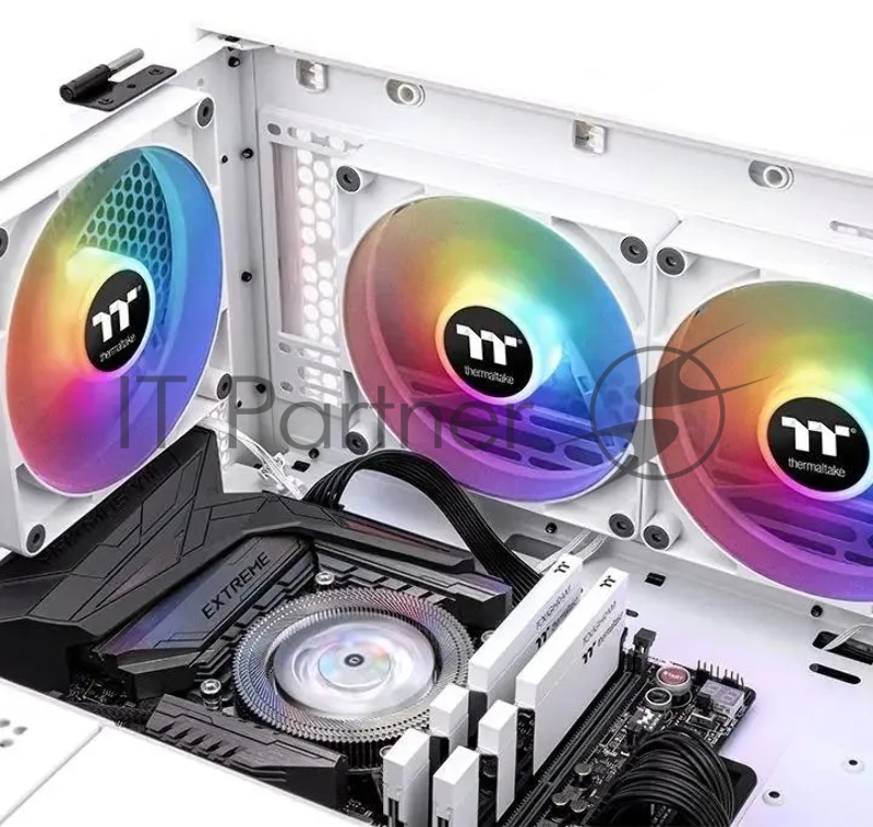 Вентилятор Thermaltake CT120 Sync ARGB белый 4-pin 25.8dB Ret (CL-F153-PL12SW-A)