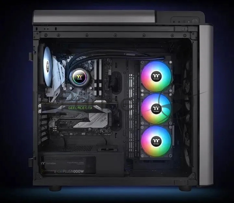 Система водяного охлаждения Thermaltake TH420 V2 ARGB Soc-AM5/AM4/1151/1200/1700 черный 4-pin 34.7dB Al+Cu Ret (CL-W376-PL14SW-A)