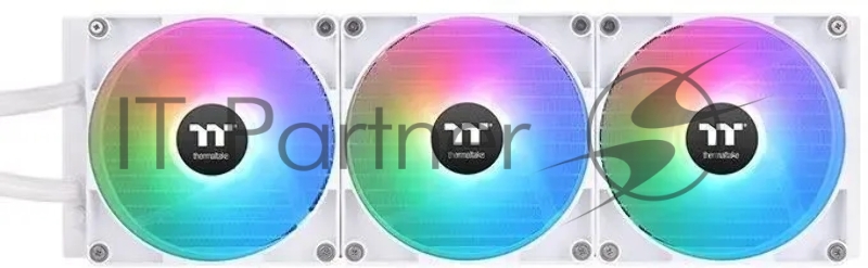 Система водяного охлаждения Thermaltake TH420 V2 Snow Edition ARGB Soc-AM5/AM4/1151/1200/1700 белый 4-pin 34.7dB Al+Cu Ret (CL-W378-PL14SW-A)