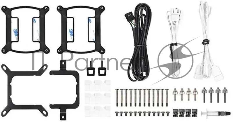 Система водяного охлаждения Thermaltake TH420 V2 Ultra Snow Edition ARGB Soc-AM5/AM4/1151/1200/1700 белый 4-pin 34.7dB Al+Cu LCD Ret (CL-W407-PL14SW-A)