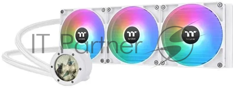 Система водяного охлаждения Thermaltake TH420 V2 Ultra Snow Edition ARGB Soc-AM5/AM4/1151/1200/1700 белый 4-pin 34.7dB Al+Cu LCD Ret (CL-W407-PL14SW-A)