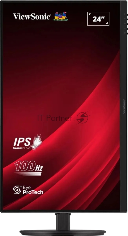 Монитор ViewSonic 23.8 VA2408-HDJ черный IPS LED 5ms 16:9 HDMI матовая HAS Piv 1000:1 250cd 178гр/178гр 1920x1080 100Hz VGA DP FHD 5.2кг