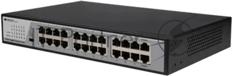 Неуправляемый коммутатор ORIGO , 24x1000Base-T, комплект для установки в 19 стойку