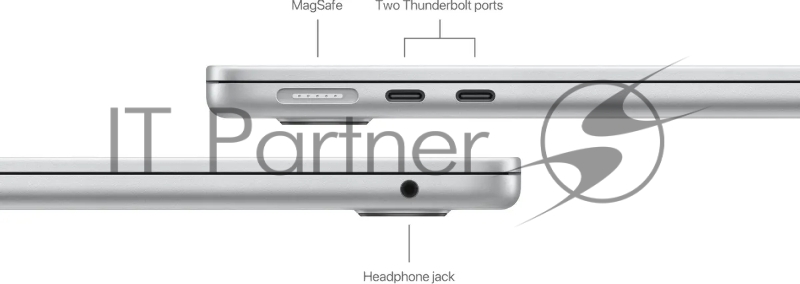 Ноутбук Apple MacBook Air A3113 M3 8 core 8Gb SSD256Gb/8 core GPU 13.6 Liquid Retina (2560x1664) Mac OS silver WiFi BT Cam (MRXQ3LL/A)