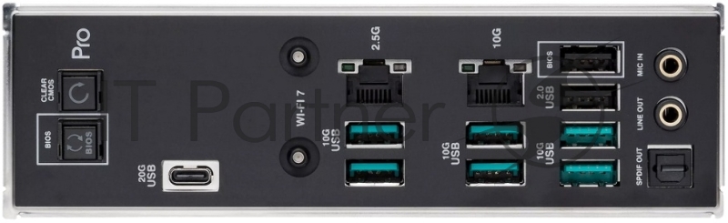 Материнская плата ASUS PRO WS TRX50-SAGE WIFI, AMD TRX50, 4*DDR5, 4*SATA, 3*M.2, 6*USB 3.2, 2*USB 2.0,Type-C, 5*PCIx16, CEB 90MB1FZ0-M0EAY0