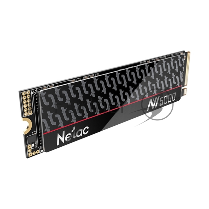 Твердотельный накопитель Netac SSD NV5000-T 2TB PCIe 4 x4 M.2 2280 NVMe 3D NAND, R/W up to 4800/4400MB/s, IOPS(R4K) 600K/700K, TBW 1280TB with heat spreader, 5y wty