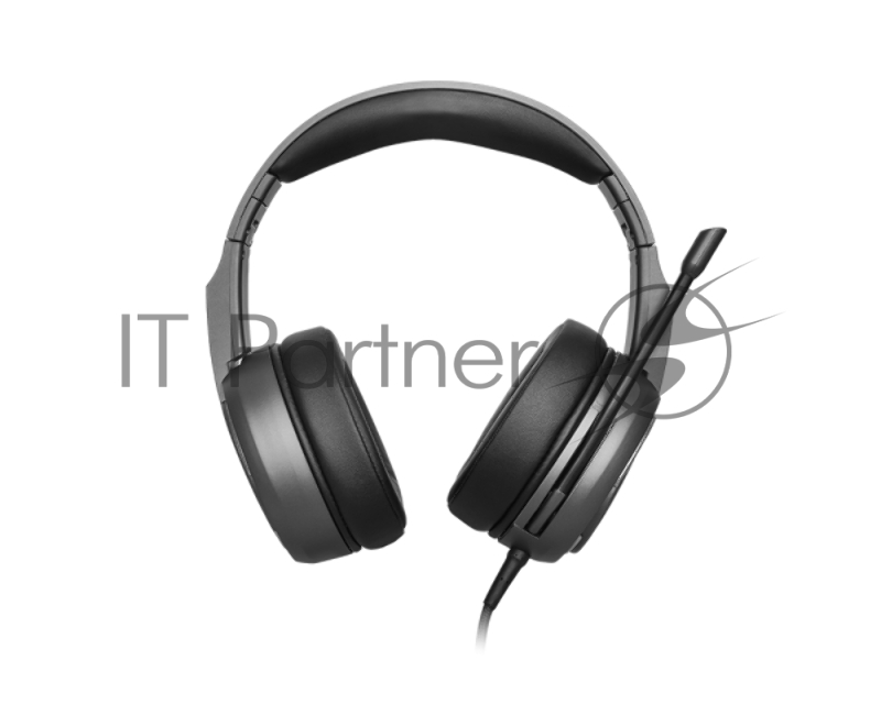 Гарнитура игровая MSI Immerse GH40 ENC (Environmental Noise Cancellation), virtual 7.1 surround, USB, In-line controller, Lightweight and Ergonomic design, foldable headband