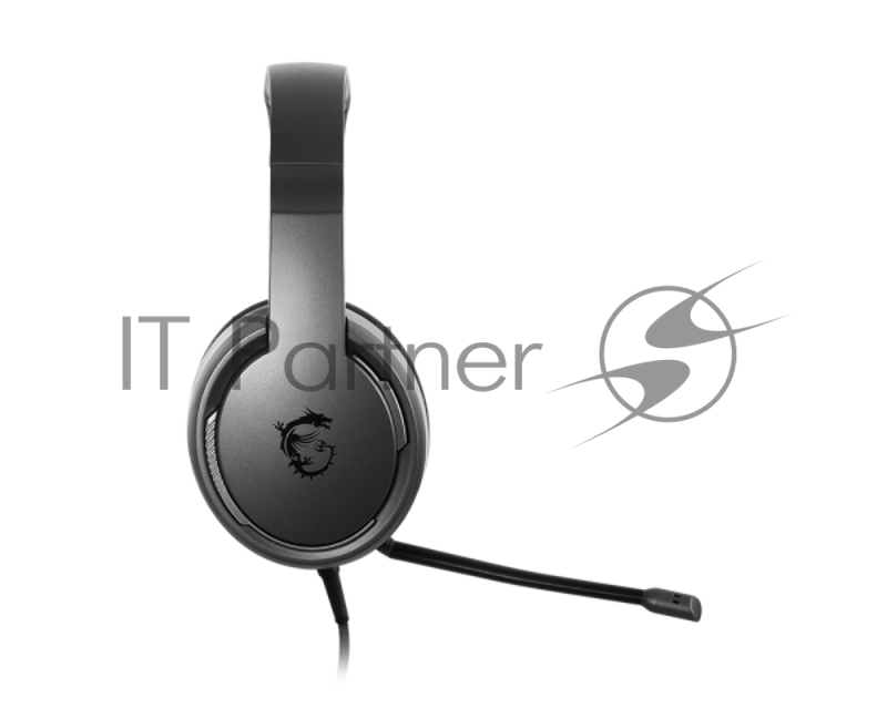 Гарнитура игровая MSI Immerse GH40 ENC (Environmental Noise Cancellation), virtual 7.1 surround, USB, In-line controller, Lightweight and Ergonomic design, foldable headband