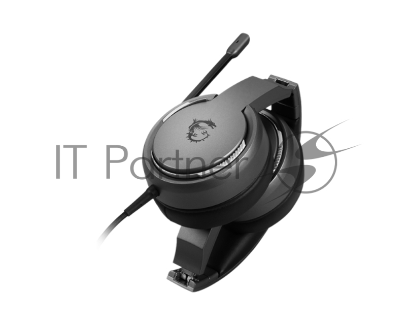 Гарнитура игровая MSI Immerse GH40 ENC (Environmental Noise Cancellation), virtual 7.1 surround, USB, In-line controller, Lightweight and Ergonomic design, foldable headband