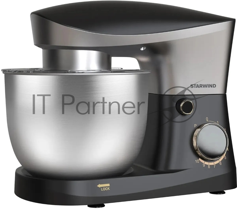 Миксер планетарный Starwind SPM2251 1500Вт черный/серебристый