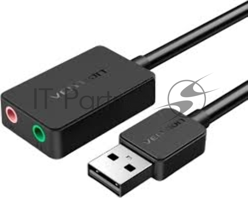 Внешняя звуковая карта Vention USB Черная, шт.
