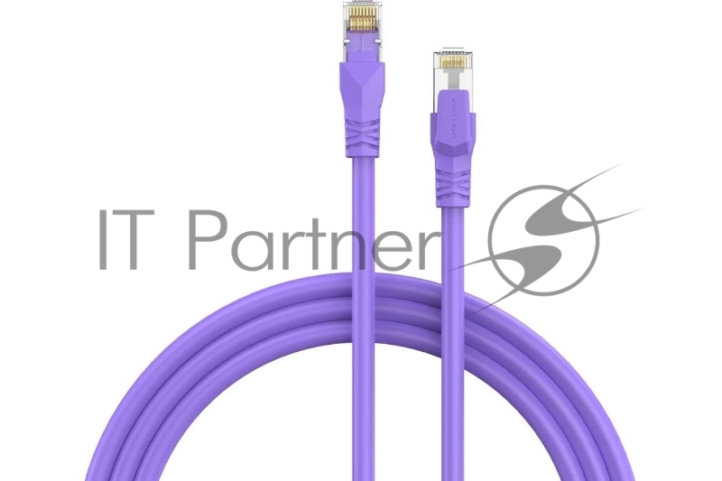 Патч-корд Vention прямой SFTP cat.6A, RJ45 - 0,3м. Фиолетовый