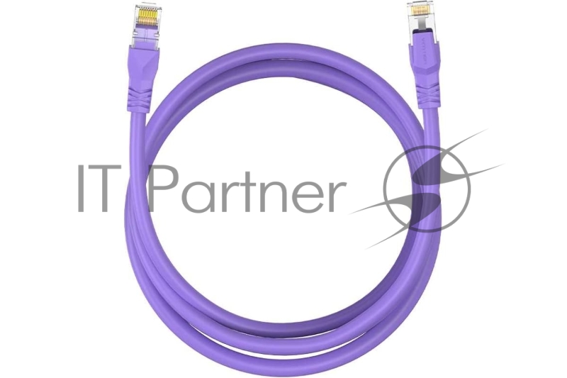 Патч-корд Vention прямой SFTP cat.6A, RJ45 - 0,3м. Фиолетовый