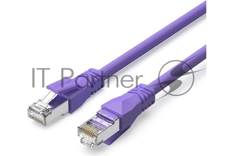 Патч-корд Vention прямой SFTP cat.6A, RJ45 - 0,3м. Фиолетовый