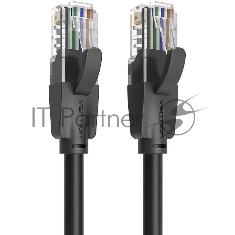 Патч-корд Vention прямой UTP cat.6, RJ45 - 10м. Черный