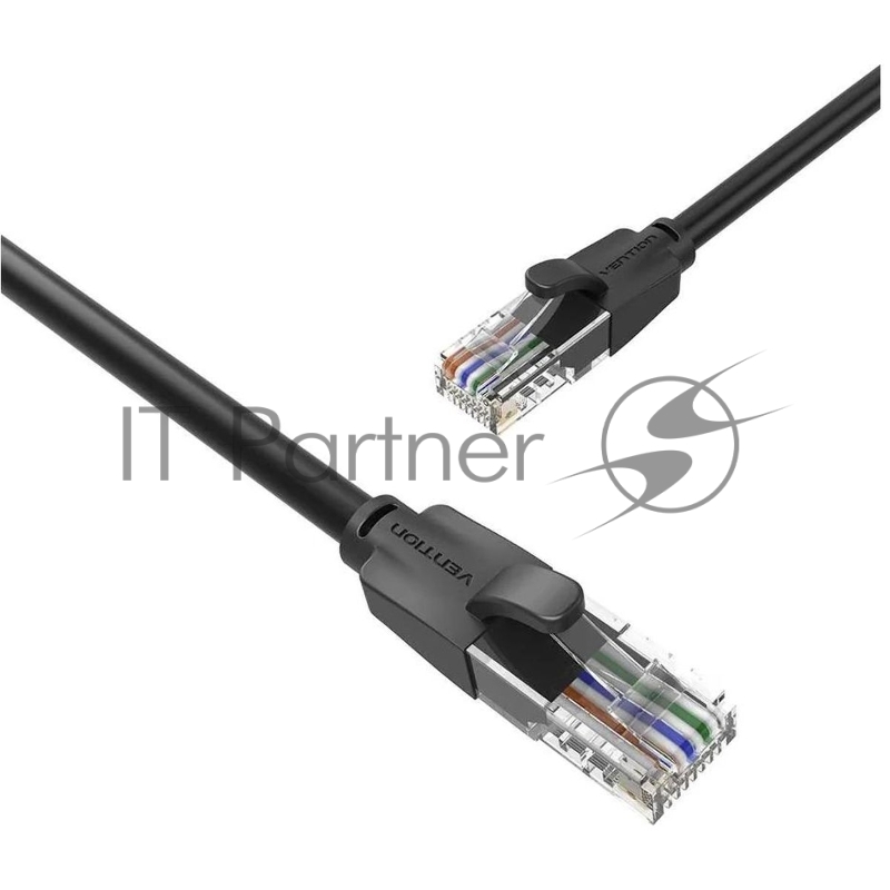 Патч-корд Vention прямой UTP cat.6, RJ45 - 15м. Черный