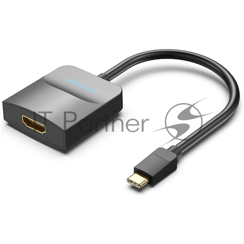 Мультимедиа конвертер Vention USB Type C M/HDMI F, Черный