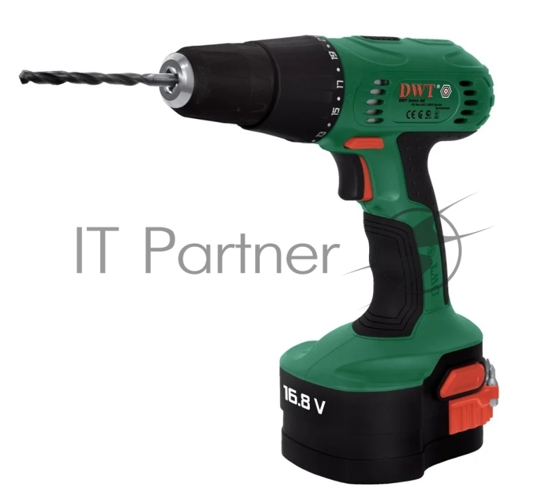 Дрель-Шуруповерт DWT Акк. 16,8В, 0-550об/мин, 16,0Нм, 1,3Ач, 3-5ч., рез. накл., короб. (ABS-16,8-2)