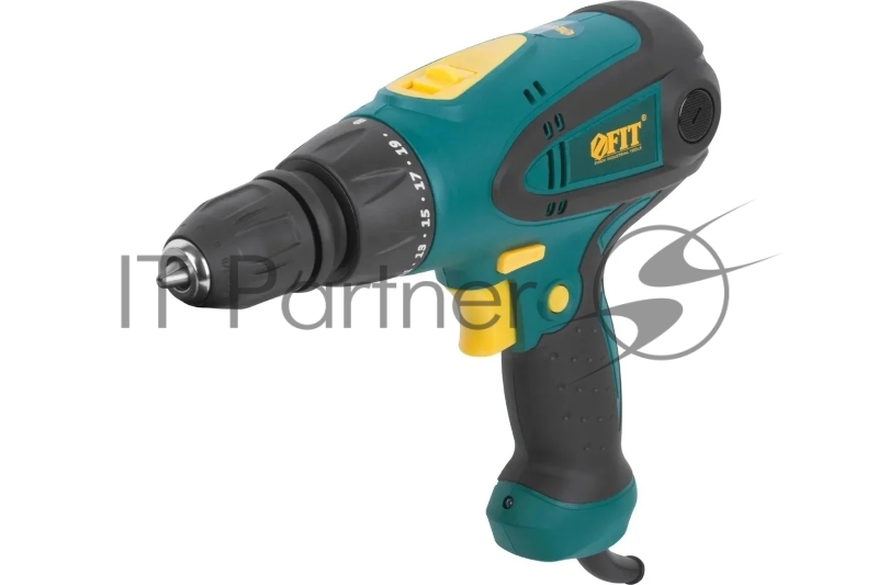 Дрель-Шуруповерт эл. 280 Вт, 0-350/1100 об/мин, БзП 10 мм, рез. накл., 25 Нм, БС щеток, 1,4 кг, коробка