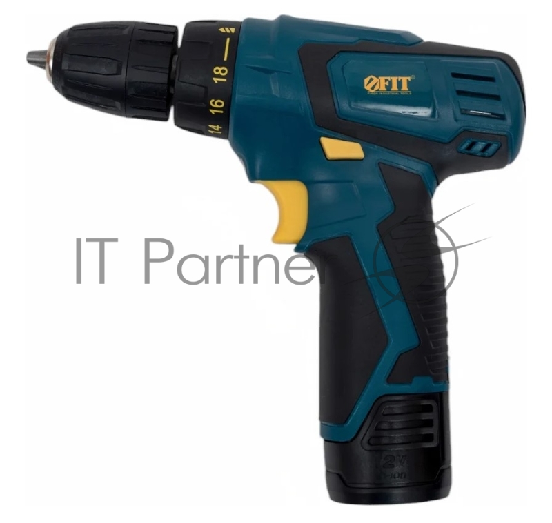 Дрель-Шуруповерт акк. 12 В, 0-350/1100 об/мин, 20 Нм, 2 (Li-Ion) 1,3 Ач, 1 ч., рез. накл., кейс