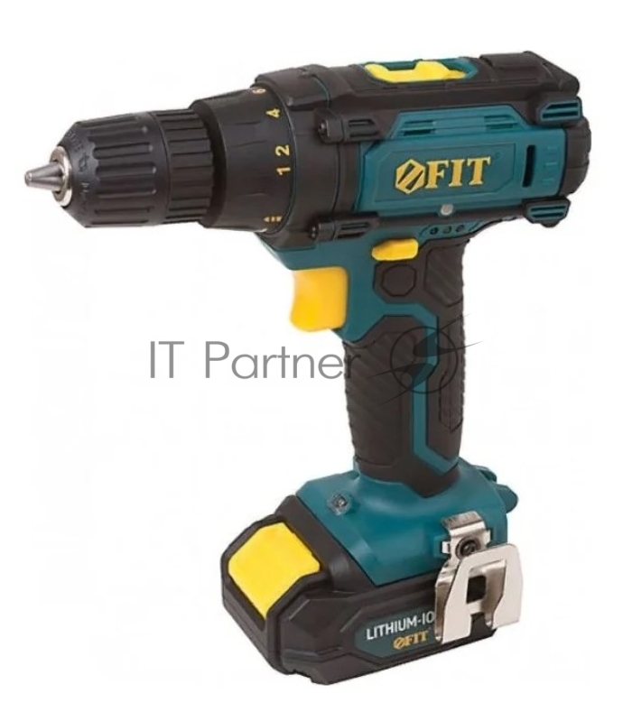 Дрель-Шуруповерт акк. 12,0 В, 0-350/1300 об/мин, 19,0 Нм, 1 (Li-Ion) 1,3 Ач, 1,5 ч., рез. накл., коробка