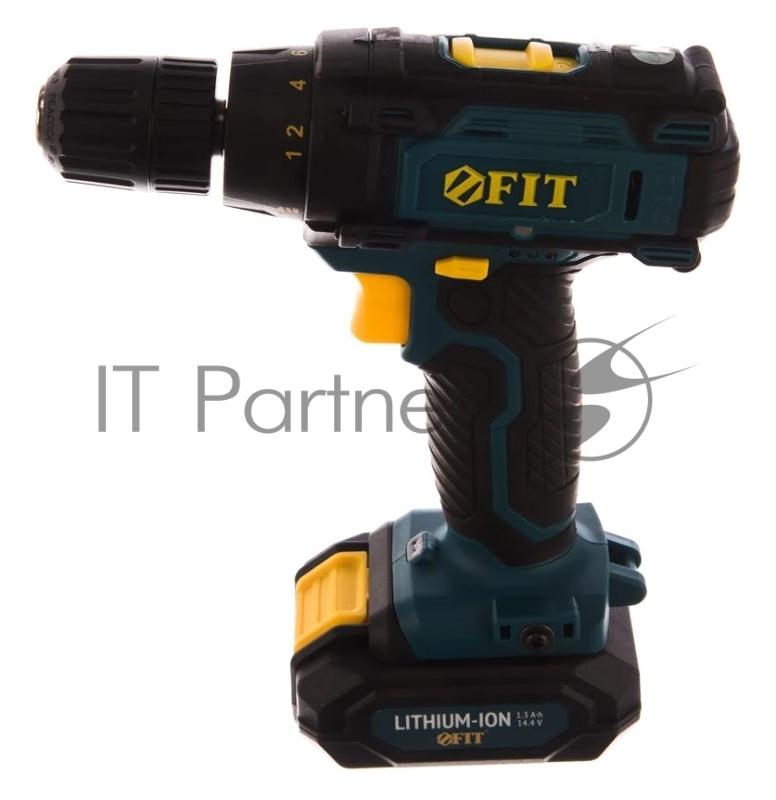 Дрель-Шуруповерт акк. 14,4 В, 0-450/1550 об/мин, 23 Нм, 2 (Li-Ion) 1,3 Ач, 1,5 ч., рез. накл., кейс