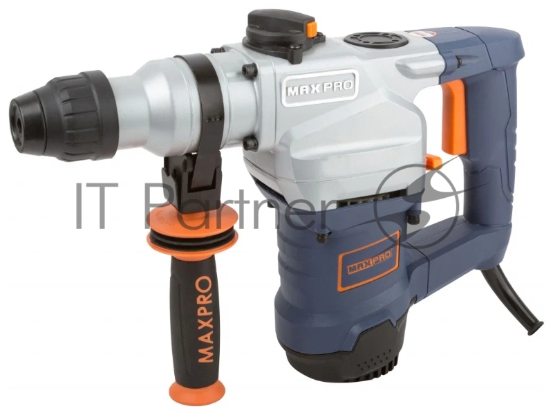 Перфоратор демонтажный MAX-PRO MPRH1100/28 1100 Вт, 900об/мин, 5Дж, 3 режима, Д/Б/М-36/28/13, SDS-PLUS, 4,8 кг, антивибрационная ручка, резиновые вставки, дополни