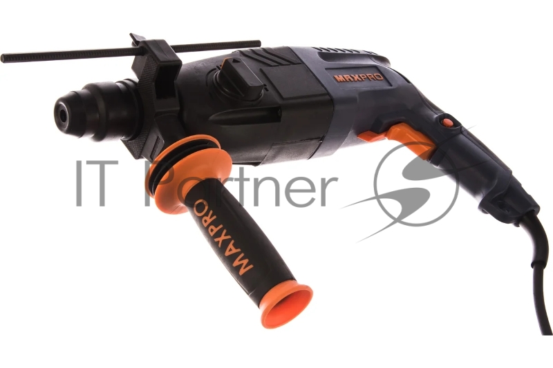 Перфоратор монтажный MAX-PRO MPRH620/24V 620 Вт, 0-1000 об/мин, 2,5 Дж, 3 режима, Д/Б/М-30/24/13, 2,8 кг, SDS-PLUS, антивибрационная ручка, резиновые вставки, рез