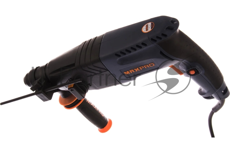 Перфоратор монтажный MAX-PRO MPRH620/24V 620 Вт, 0-1000 об/мин, 2,5 Дж, 3 режима, Д/Б/М-30/24/13, 2,8 кг, SDS-PLUS, антивибрационная ручка, резиновые вставки, рез