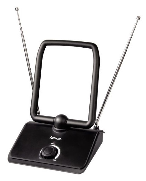 Антенна Hama H-44273 комнатная HD 40 для цифрового и ового ТВ 40 дБ активная