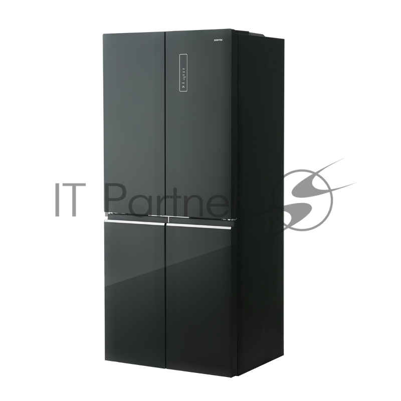 Холодильник Centek CT-1744 NF Black Glass total NF <415л (148л/267л)> 782х630х1825мм, Стекло, 4 дв