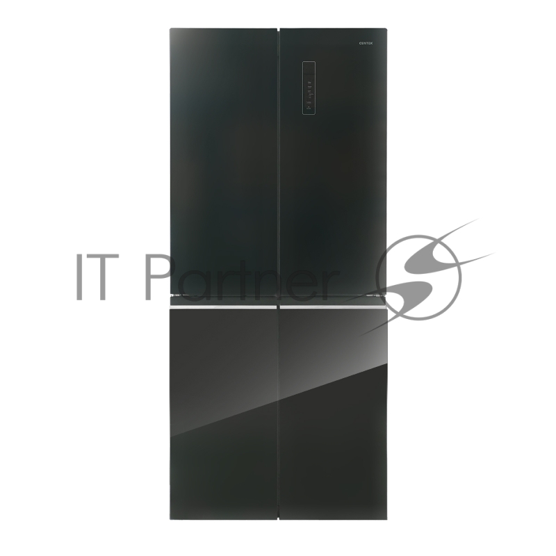 Холодильник Centek CT-1744 NF Black Glass total NF <415л (148л/267л)> 782х630х1825мм, Стекло, 4 дв
