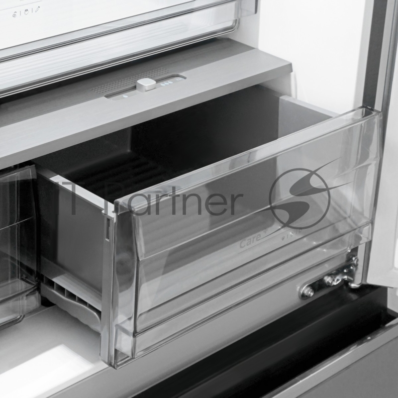 Холодильник Centek CT-1744 NF Black Glass total NF <415л (148л/267л)> 782х630х1825мм, Стекло, 4 дв