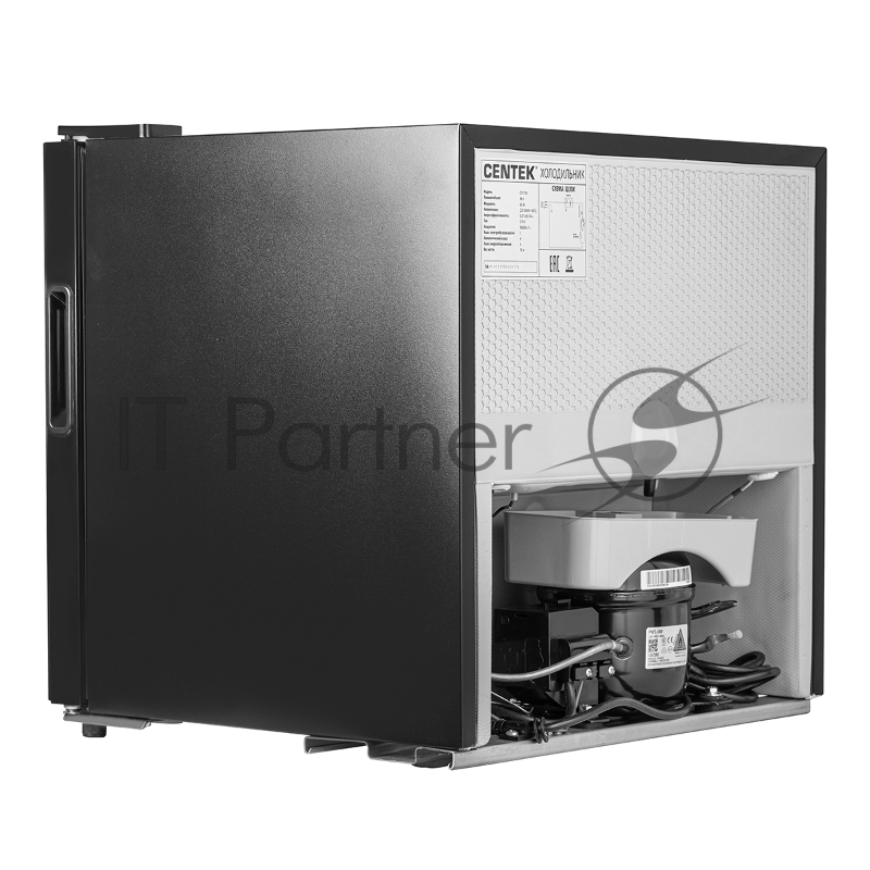 Холодильник Centek CT-1701 (черный) <44л> барный 470x440x495, cтеклянная дверь, A+