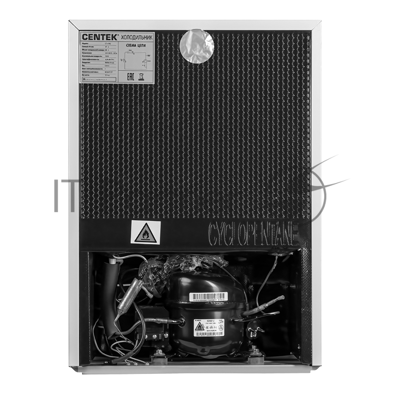 Холодильник Centek CT-1702 белый однокамерный 66л