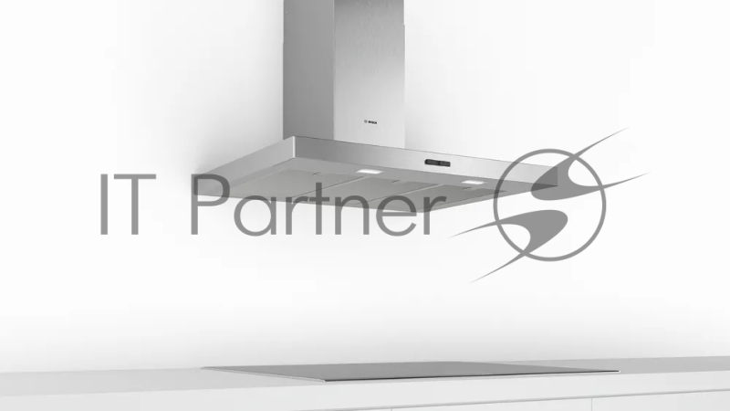 Каминная вытяжка для настенного монтажа Bosch DWB94BC52, 90 см, нерж.сталь, 365 м3/ч