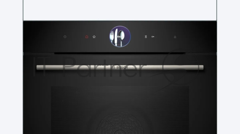 Духовой шкаф Bosch HSG7361B1 Home Connect!! Serie 8, черный, 21 режим + комбинированные режимы, функция приготовление на пару 100%, 4-слойное остекление, 3 цветных текстовых TFT-дисплея 2,5 с сенсорным управлением, ControlRing, функции HomeConnect, т