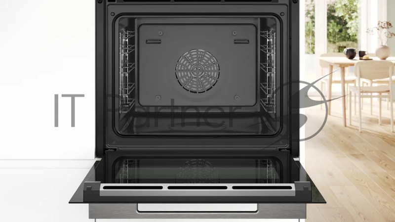 Духовой шкаф Bosch HSG7361B1 Home Connect!! Serie 8, черный, 21 режим + комбинированные режимы, функция приготовление на пару 100%, 4-слойное остекление, 3 цветных текстовых TFT-дисплея 2,5 с сенсорным управлением, ControlRing, функции HomeConnect, т